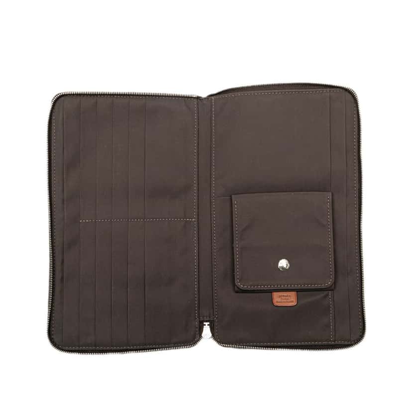 Hermès Toile Steeple GM Wallet Brown Canvas Good condition - Model View