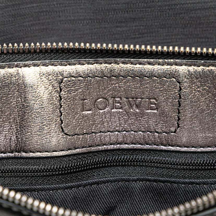 Loewe Anagram Nylon Crossbody Grey Good condition - Box View