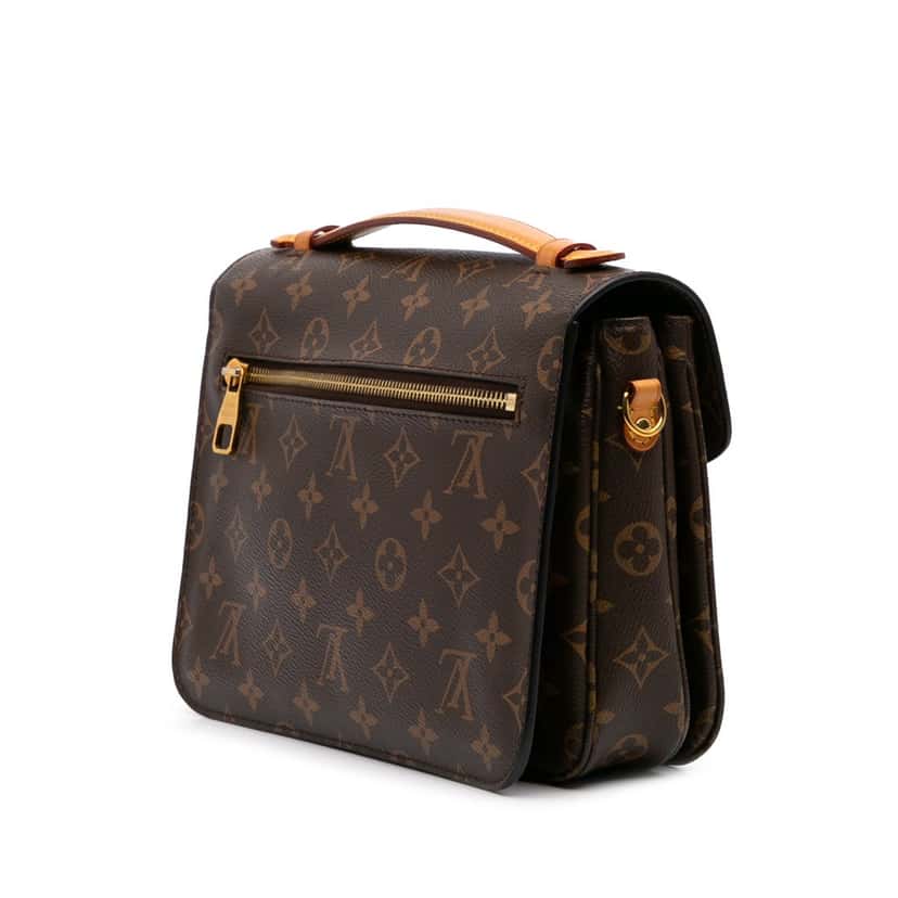 Louis Vuitton Monogram Pochette Metis Brown Canvas Good condition - Back View