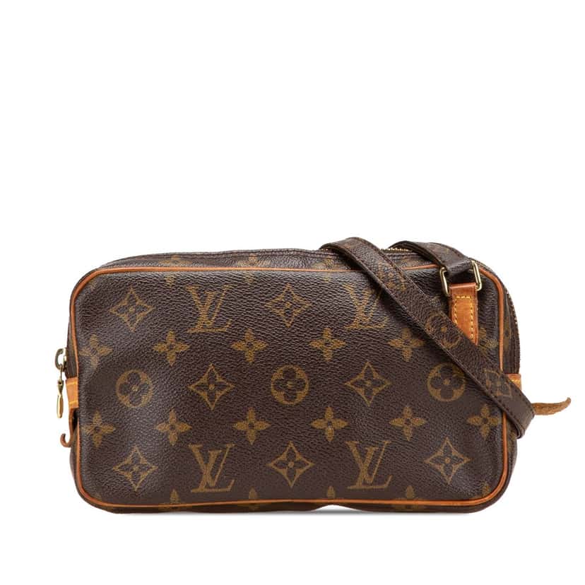 Louis Vuitton Monogram Pochette Marly Bandouliere Brown Canvas Good condition - Front View