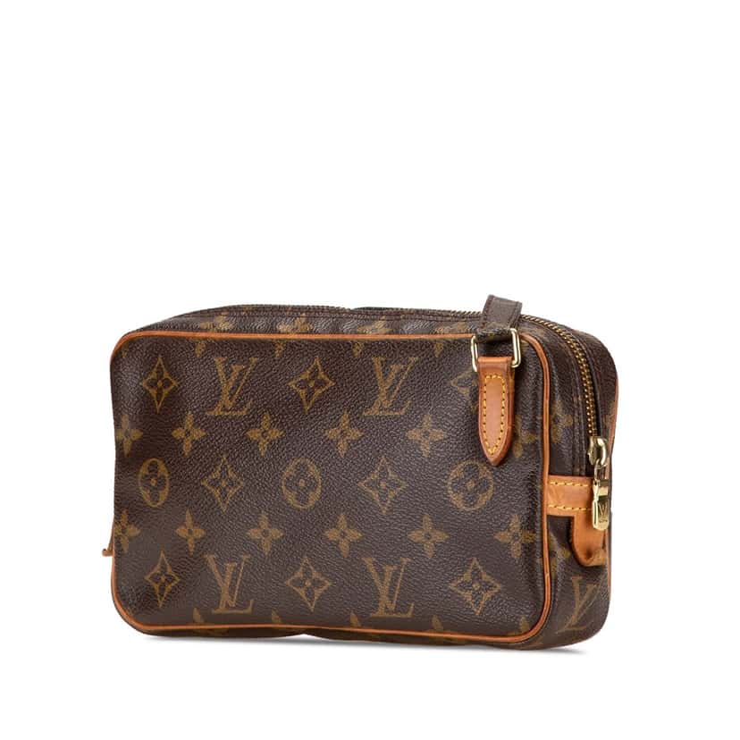 Louis Vuitton Monogram Pochette Marly Bandouliere Brown Canvas Good condition - Back View