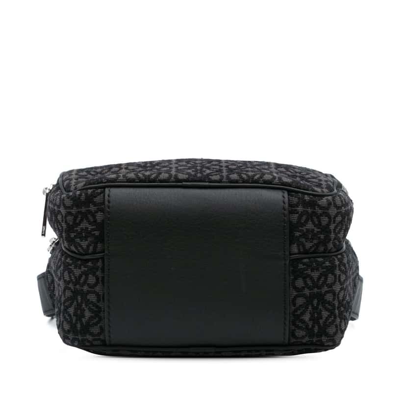 Loewe Mini Anagram Canvas Camera Bag Black Canvas Good condition - Inside View