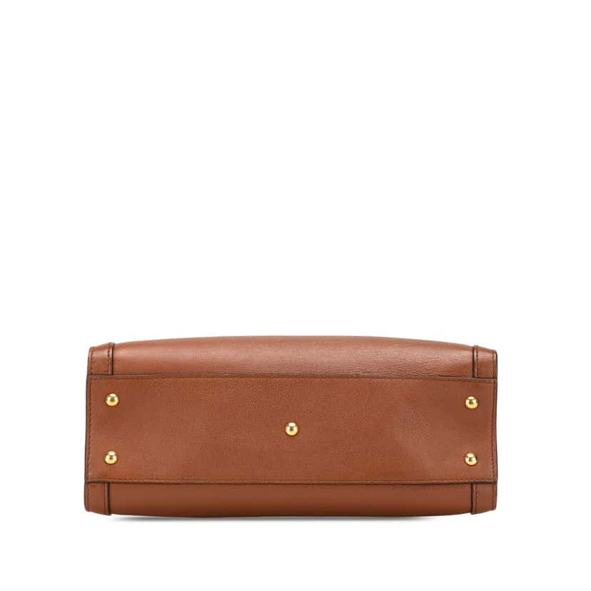 Gucci Small Leather Bamboo Diana Satchel Brown Leather Good condition - Inside View