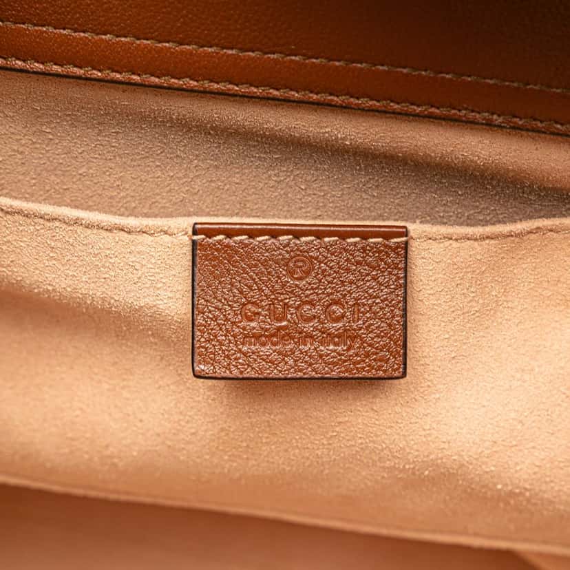 Gucci Small Leather Bamboo Diana Satchel Brown Leather Good condition - Box View