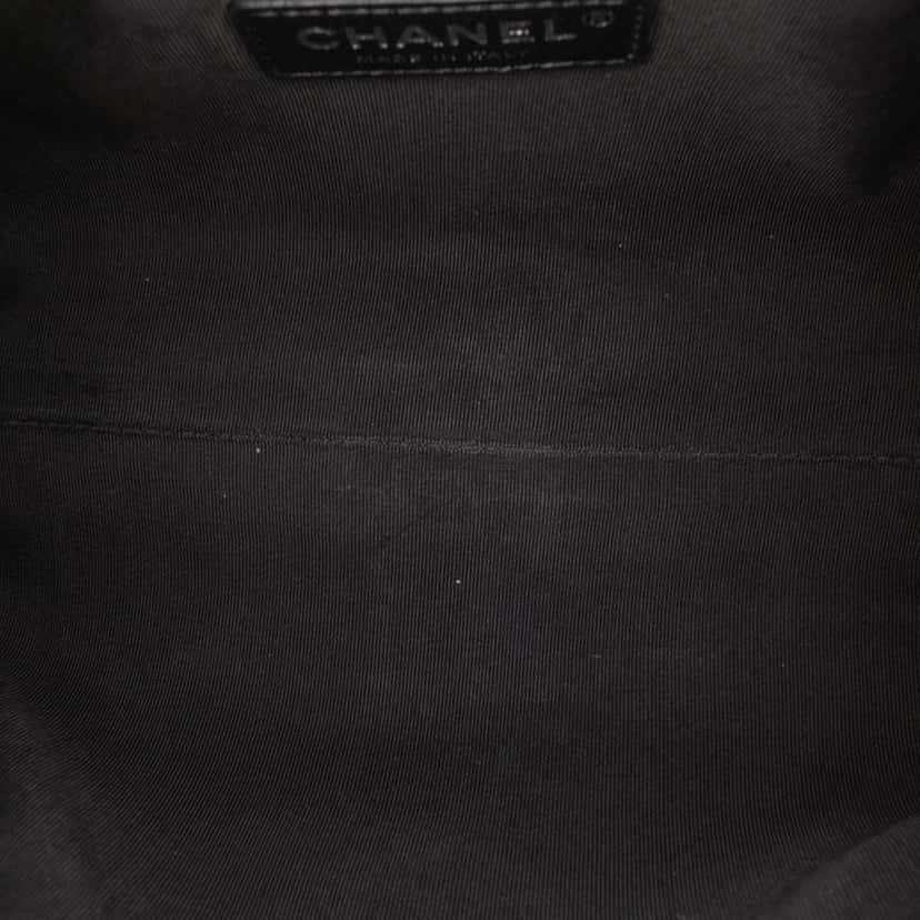 Chanel Calfskin Signature Chain 20s Bowling Bag Black Leather Good condition - Model View