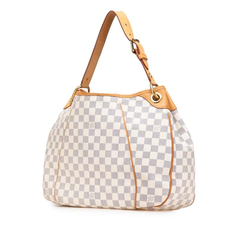 Louis Vuitton Damier Azur Galliera PM White Canvas Good condition - Back View