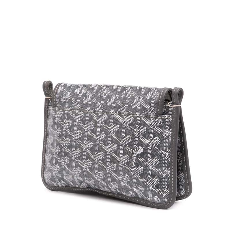 Goyard Goyardine Plumet Pocket Wallet Grey Canvas Good condition - Back View