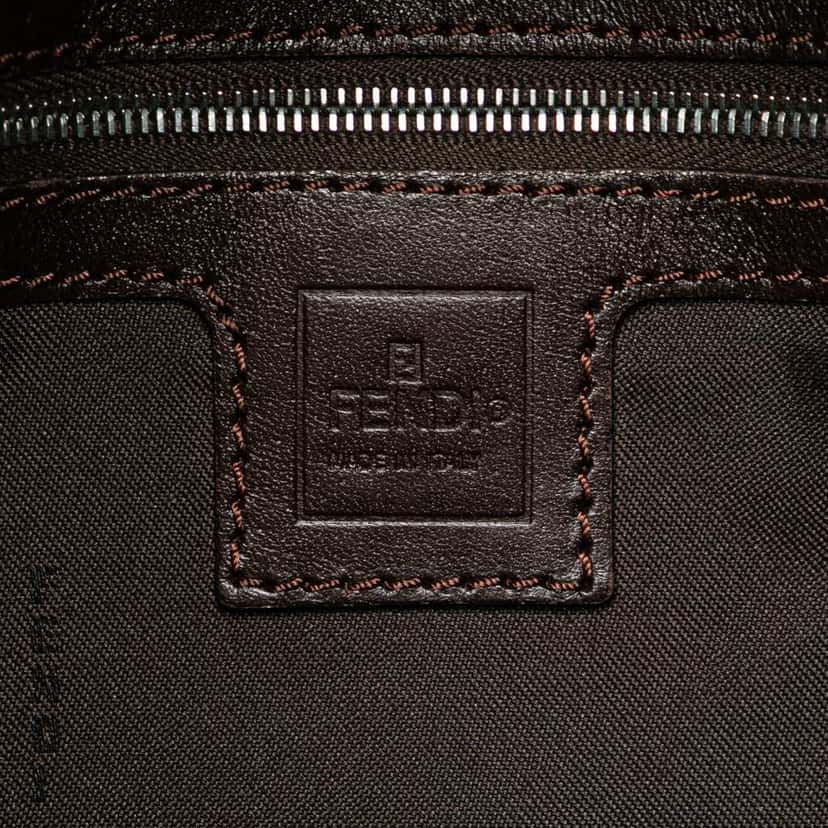 Fendi Zucca Canvas Shoulder Bag Brown Canvas Very good condition - Box View