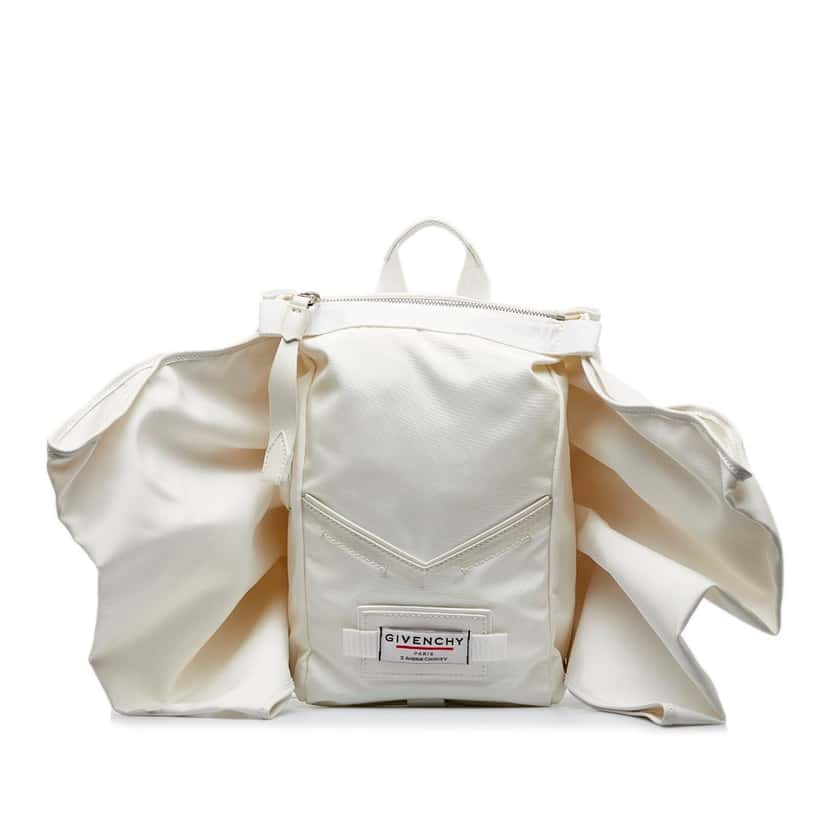 Givenchy Downtown Bow Backpack White Very good condition - Front View