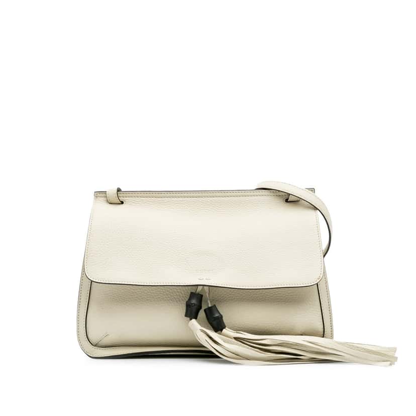 Gucci Medium Leather Bamboo Daily Crossbody Brown Leather Good condition - Front View