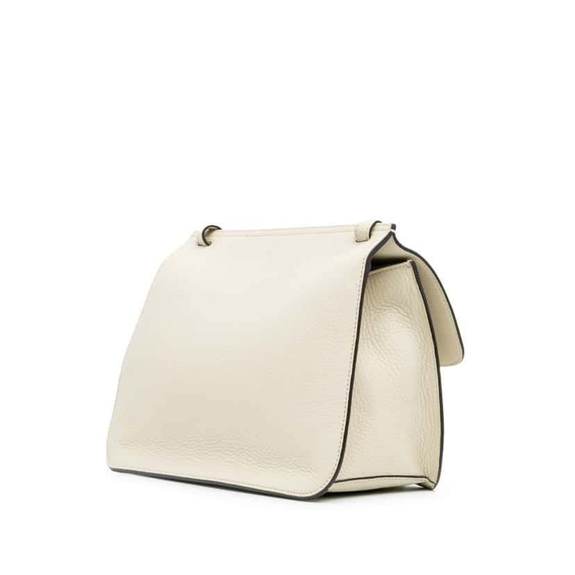 Gucci Medium Leather Bamboo Daily Crossbody Brown Leather Good condition - Back View