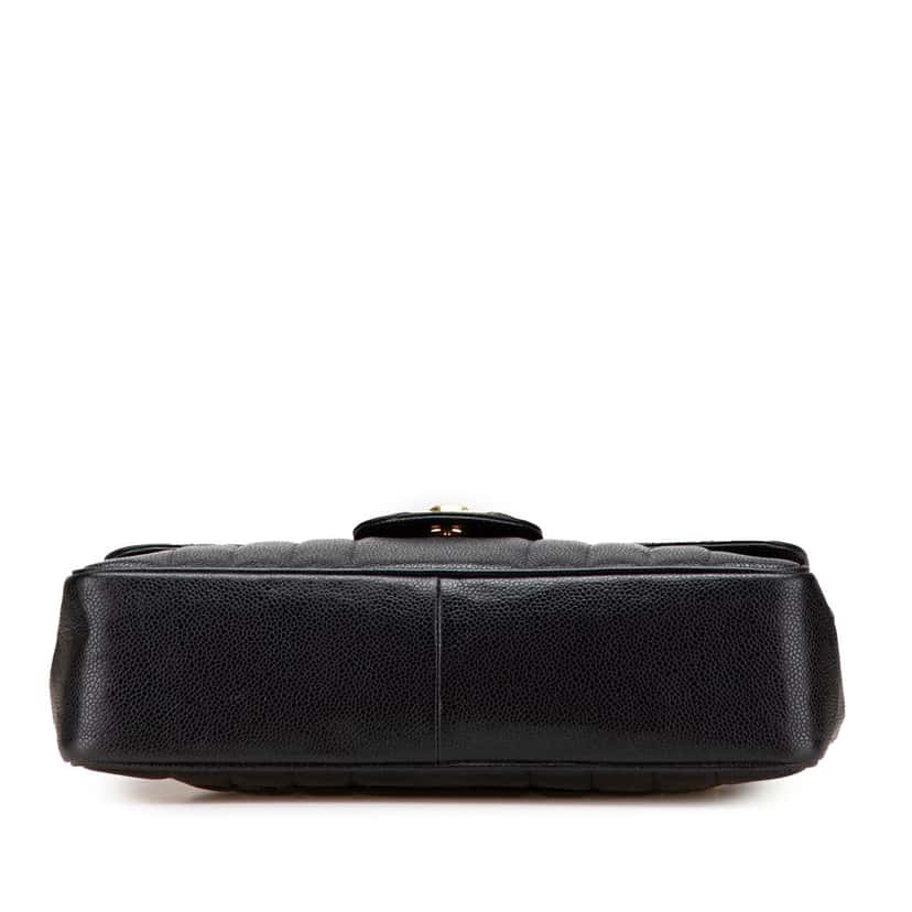 Chanel Jumbo XL Caviar Mademoiselle Flap Black Leather Good condition - Inside View