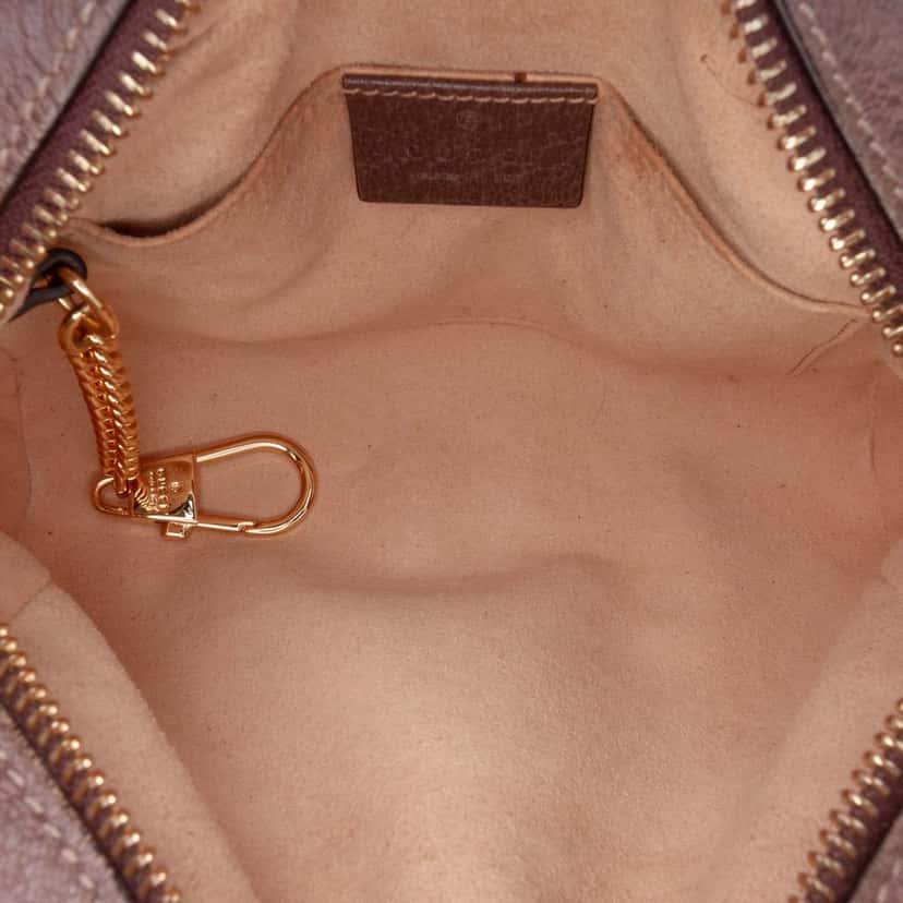 Gucci Mini GG Supreme Ophidia Crossbody Brown Canvas Good condition - Model View