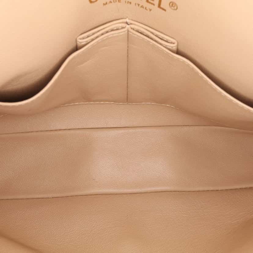 Chanel Medium Classic Jersey Coco Sailor Double Flap Red Wool Good condition - Model View