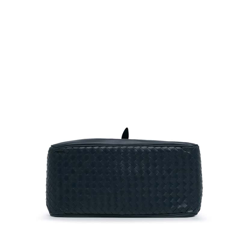 Bottega Veneta Intrecciato Satchel Blue Leather Fair condition - Inside View