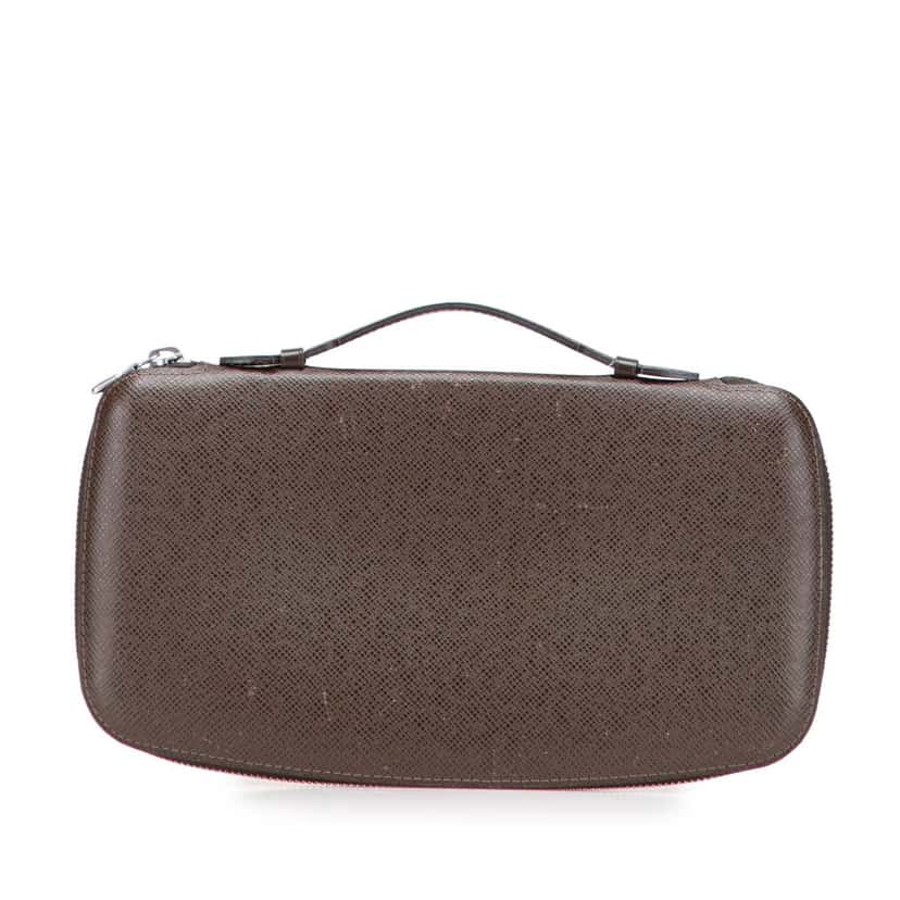 Louis Vuitton Taiga Atoll Organizer Brown Leather Good condition - Front View