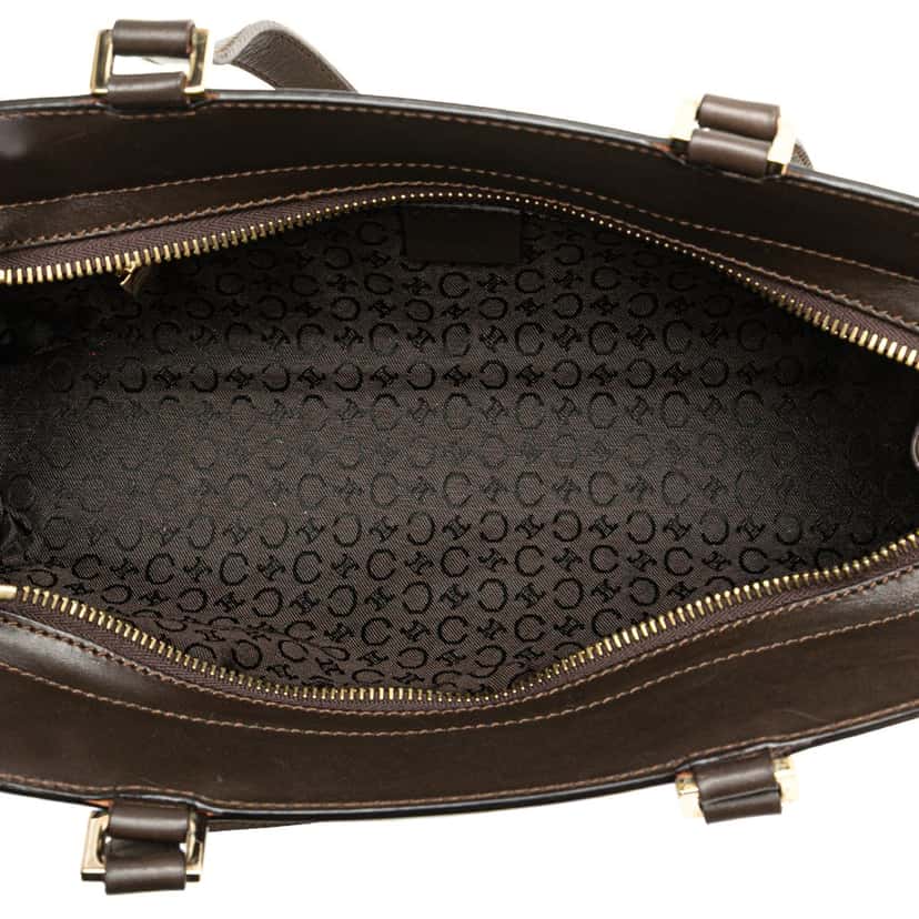 Celine C Macadam Canvas Handbag Brown Canvas Good condition - Model View