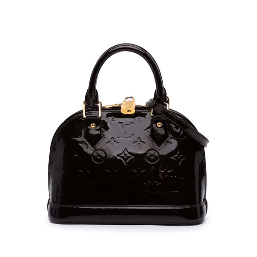 Louis Vuitton Monogram Vernis Alma BB Purple Leather Good condition - Front View
