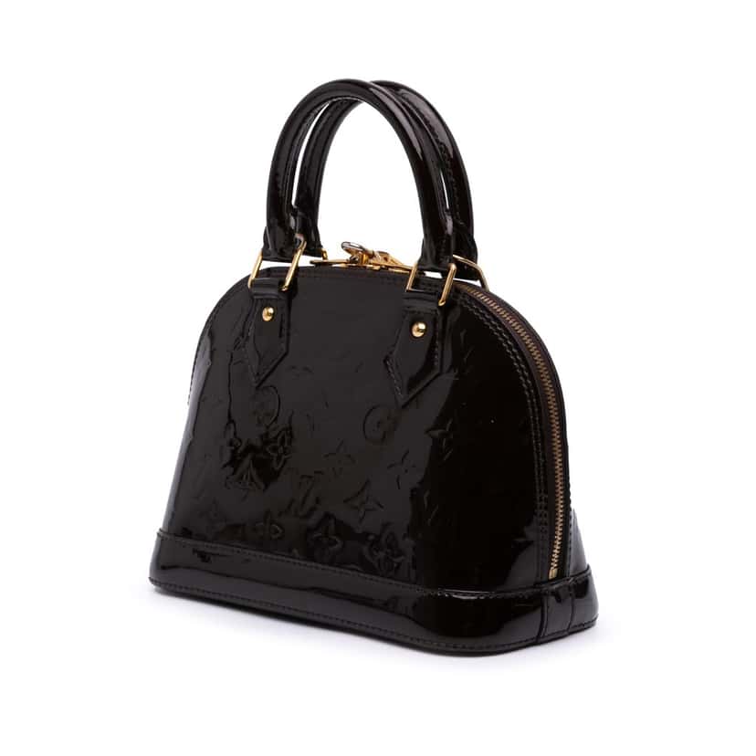 Louis Vuitton Monogram Vernis Alma BB Purple Leather Good condition - Back View