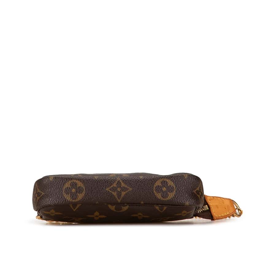 Louis Vuitton Monogram Mini Pochette Accessoires Brown Canvas Good condition - Inside View