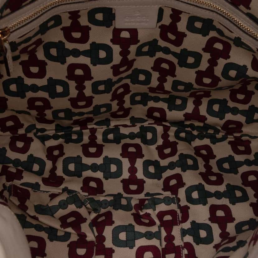 Gucci Guccissima Hysteria Satchel Brown Leather Good condition - Model View