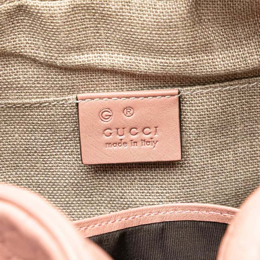 Gucci Microguccissima Bree Crossbody Pink Leather Good condition - Box View