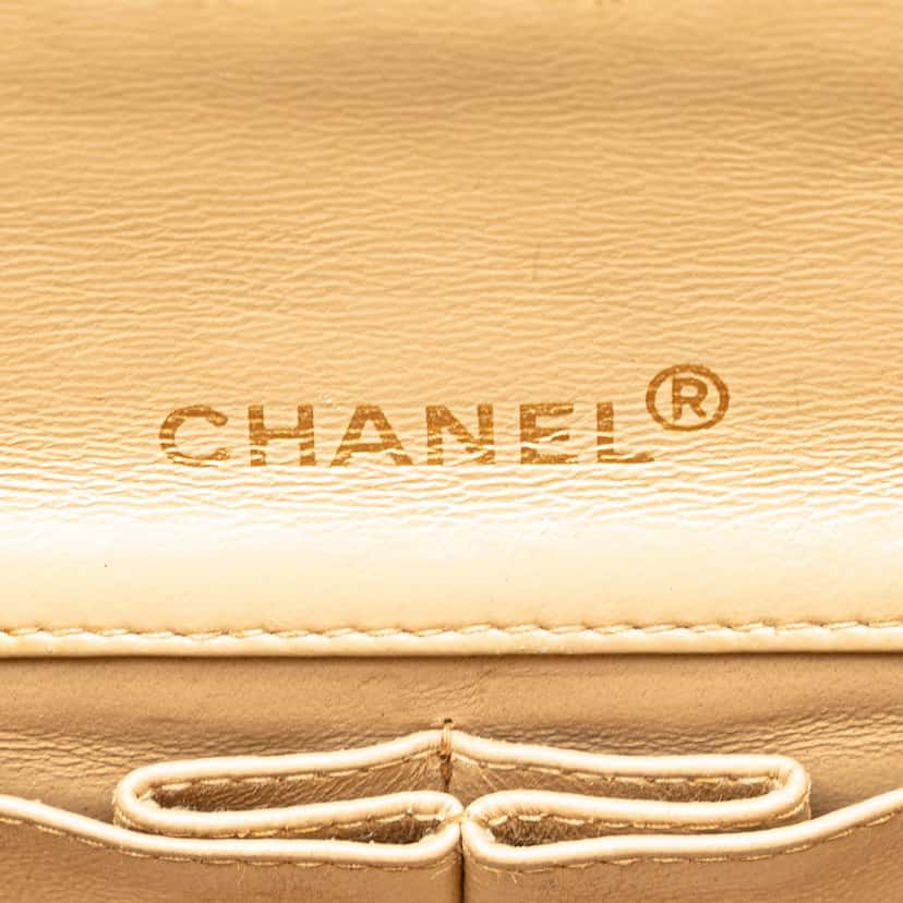 Chanel Mini Rectangular CC Quilted Lambskin Full Single Flap Brown Leather Good condition - Box View