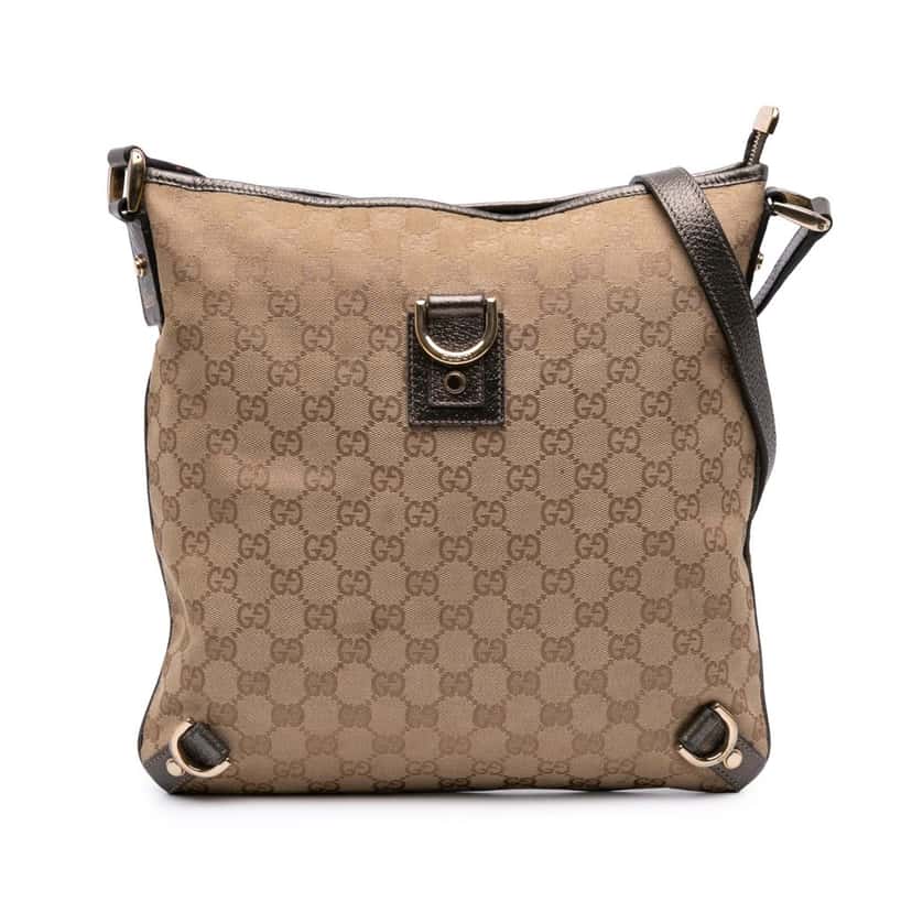 Gucci GG Canvas Abbey D Ring Crossbody Brown Canvas Good condition - Front View