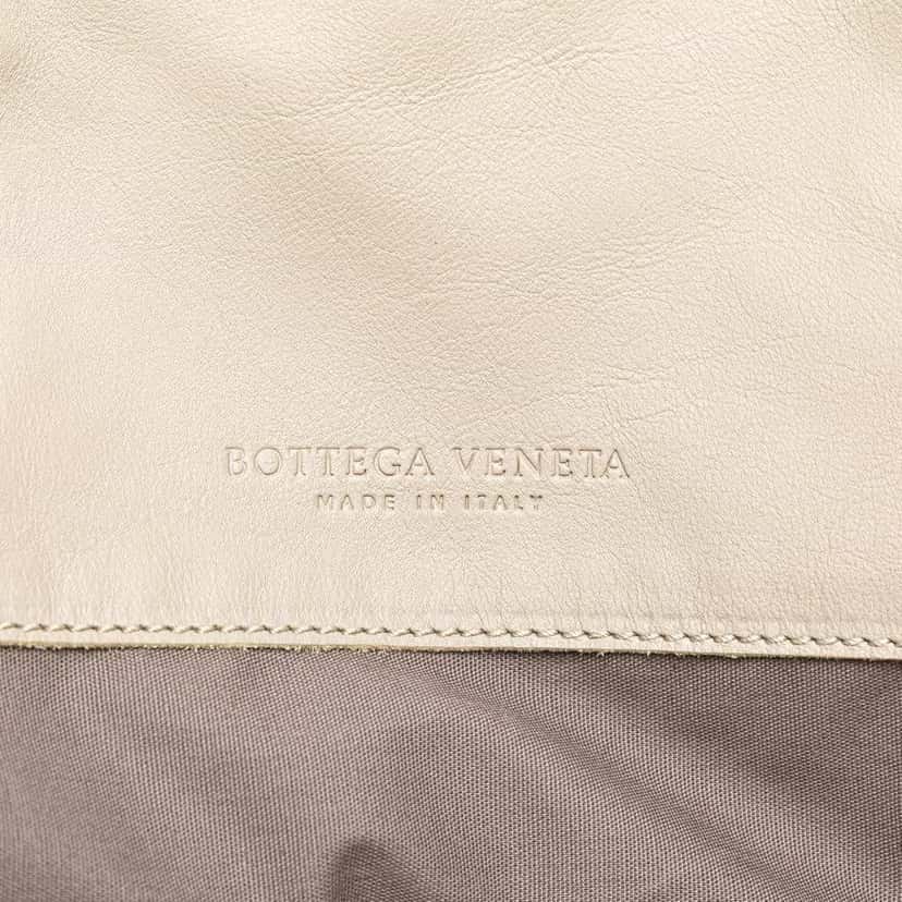Bottega Veneta Leather Intrecciato Side Zip Tote Grey Leather Good condition - Box View