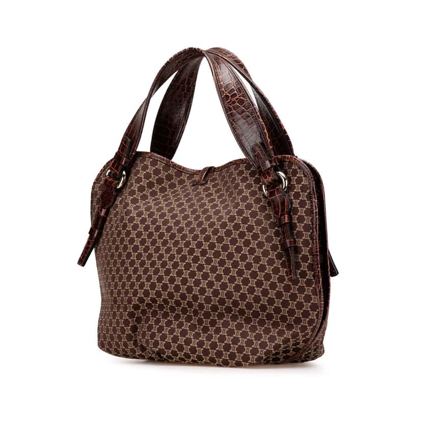 Celine Macadam Canvas Bittersweet Hobo Brown Canvas Good condition - Back View