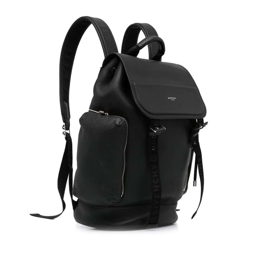 Givenchy Leather Backpack Black Leather Good condition - Back View