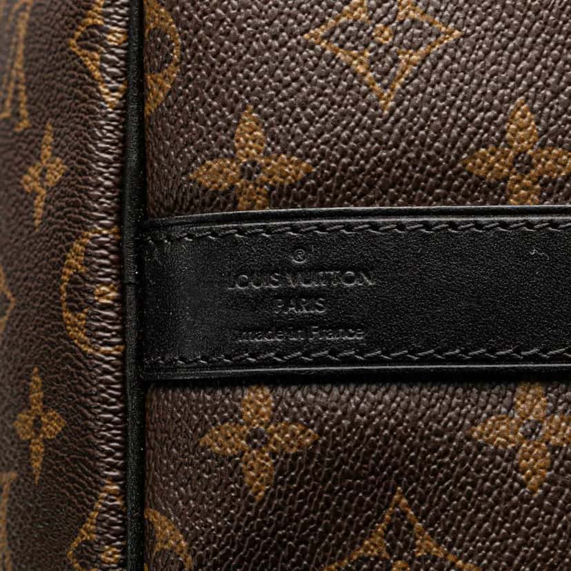 Louis Vuitton Monogram Macassar Keepall Bandouliere 55 Brown Canvas Good condition - Box View