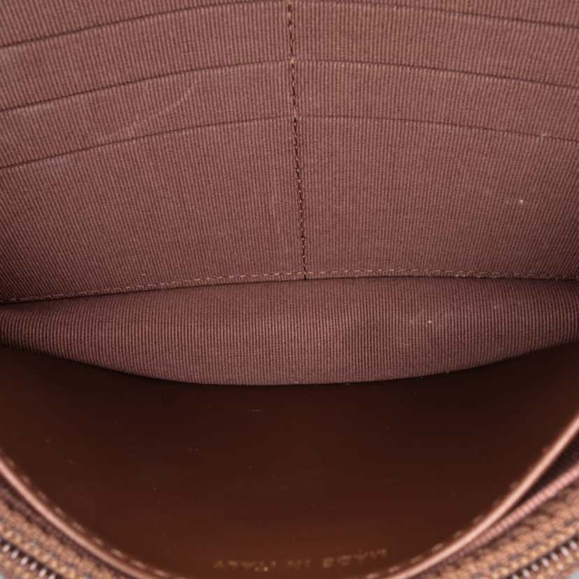 Chanel Quilted Lambskin 19 Wallet on Chain Brown Leather Good condition - Model View