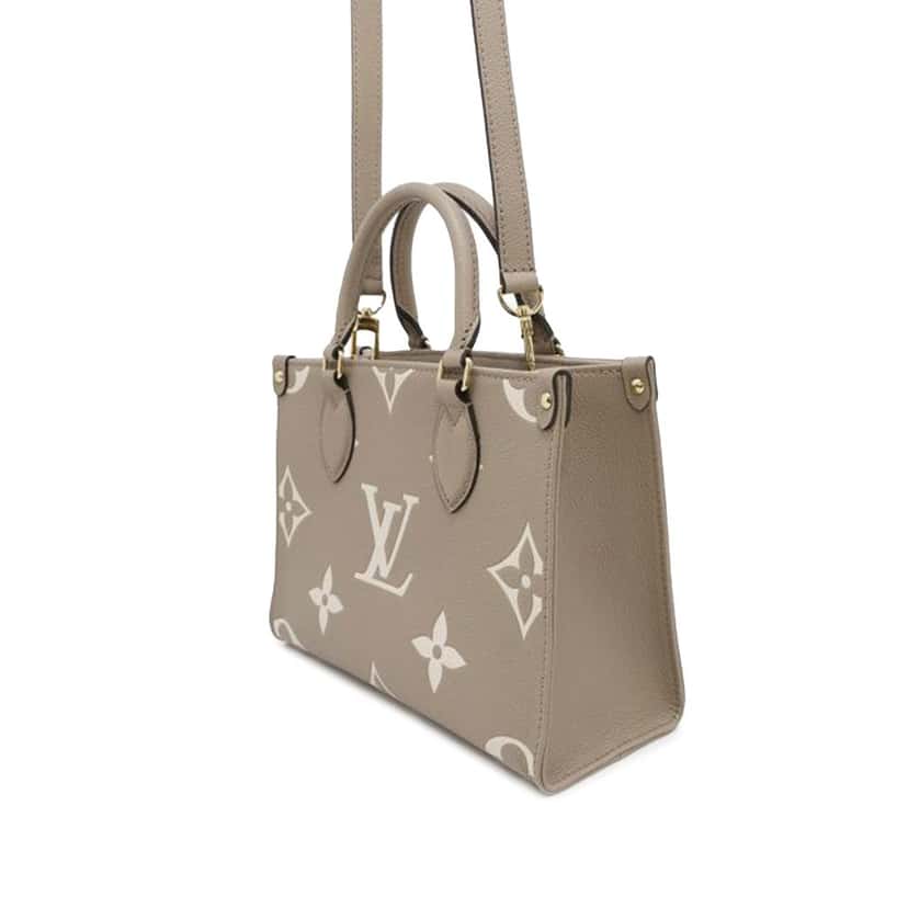 Louis Vuitton Bicolor Monogram Empreinte Giant OnTheGo PM Brown Leather Good condition - Back View