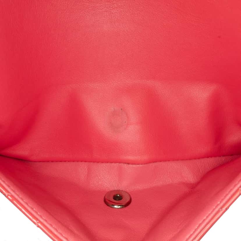 Chanel Medium Classic Patent Double Flap Red Leather Good condition - Box View