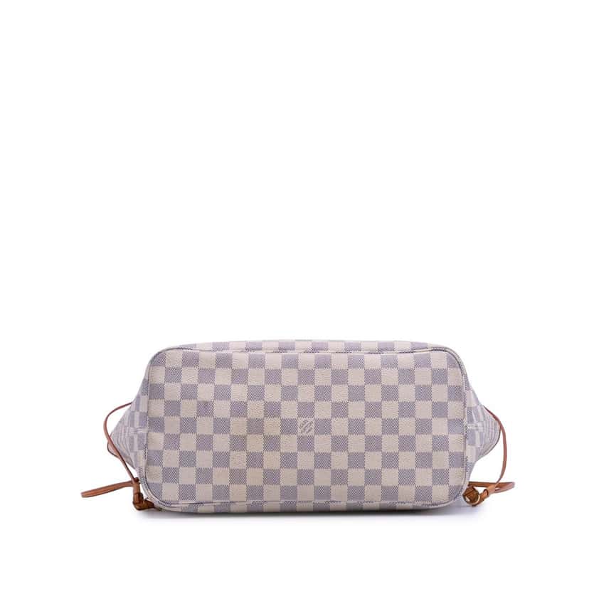 Louis Vuitton Damier Azur Neverfull MM White Canvas Good condition - Inside View
