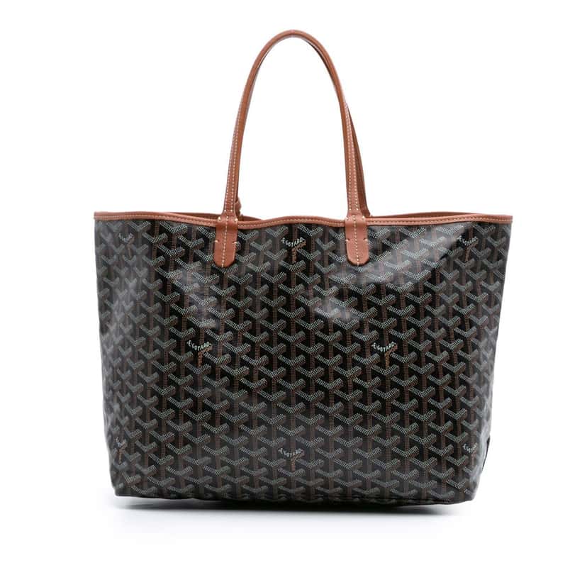 Goyard Goyardine Saint Louis PM Black Canvas Good condition - Front View