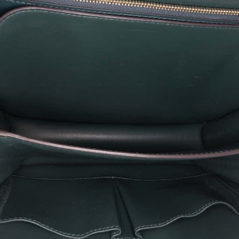 Celine Medium Calfskin Classic Box Green Leather Good condition - Box View