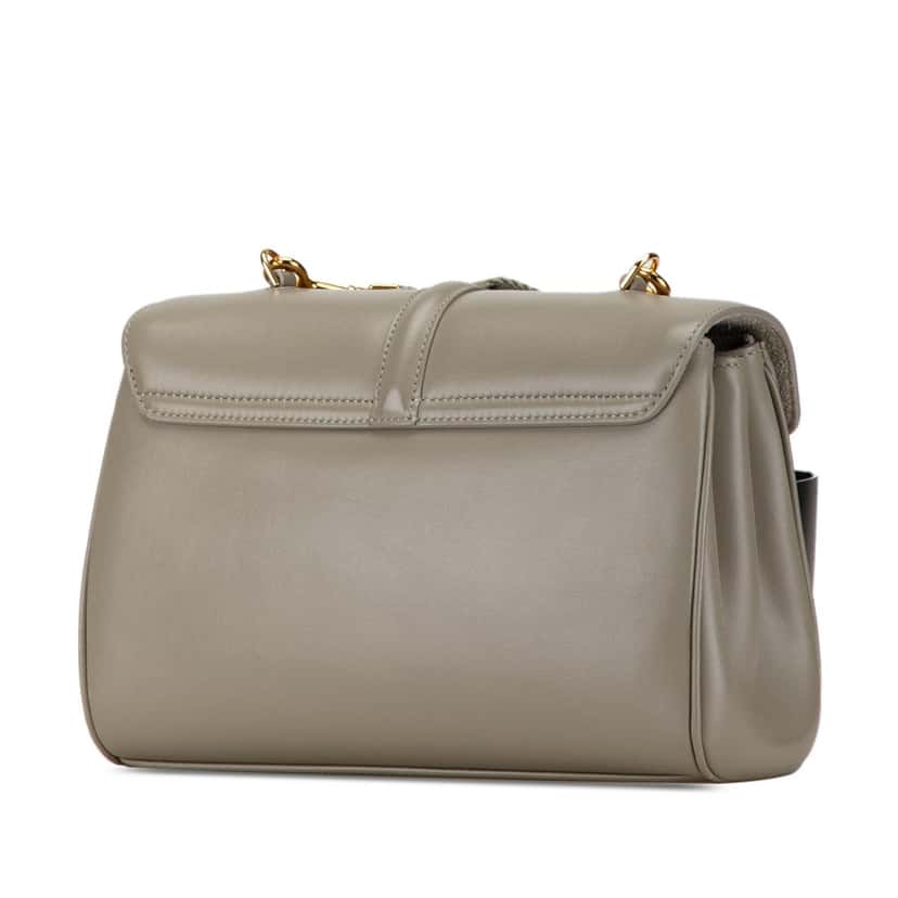 Celine Teen Smooth Calfskin Soft 16 Crossbody Green Leather Very good condition - Back View
