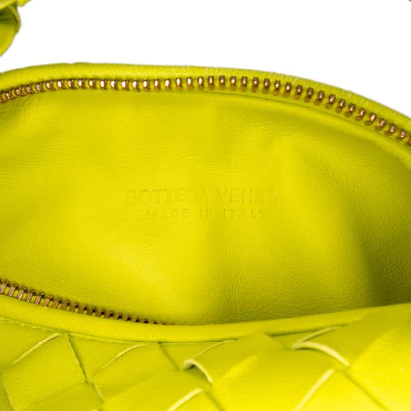 Bottega Veneta Mini Nappa Intrecciato Jodie Green Leather Good condition - Box View