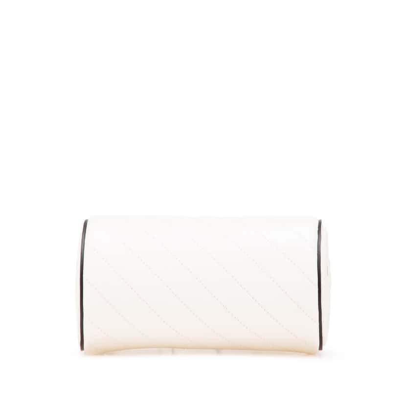 Gucci Mini Leather Blondie Barrel Shoulder Bag White Leather Good condition - Inside View