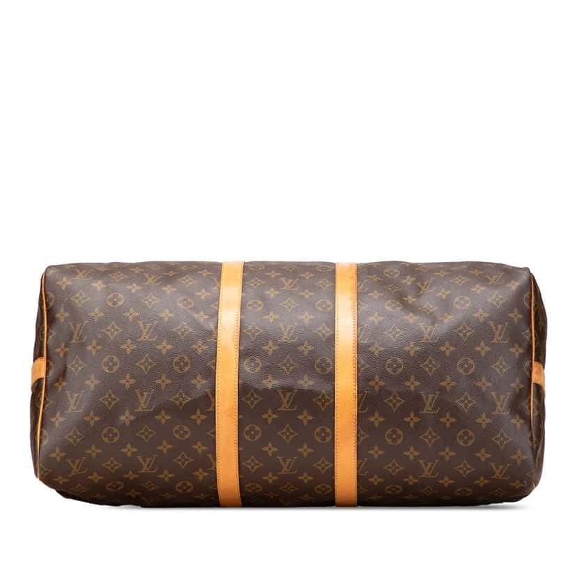 Louis Vuitton Monogram Keepall Bandouliere 55 Brown Canvas Fair condition - Inside View