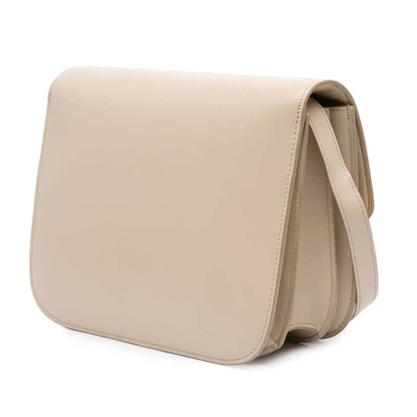 Celine Medium Calfskin Classic Box Brown Leather Good condition - Back View