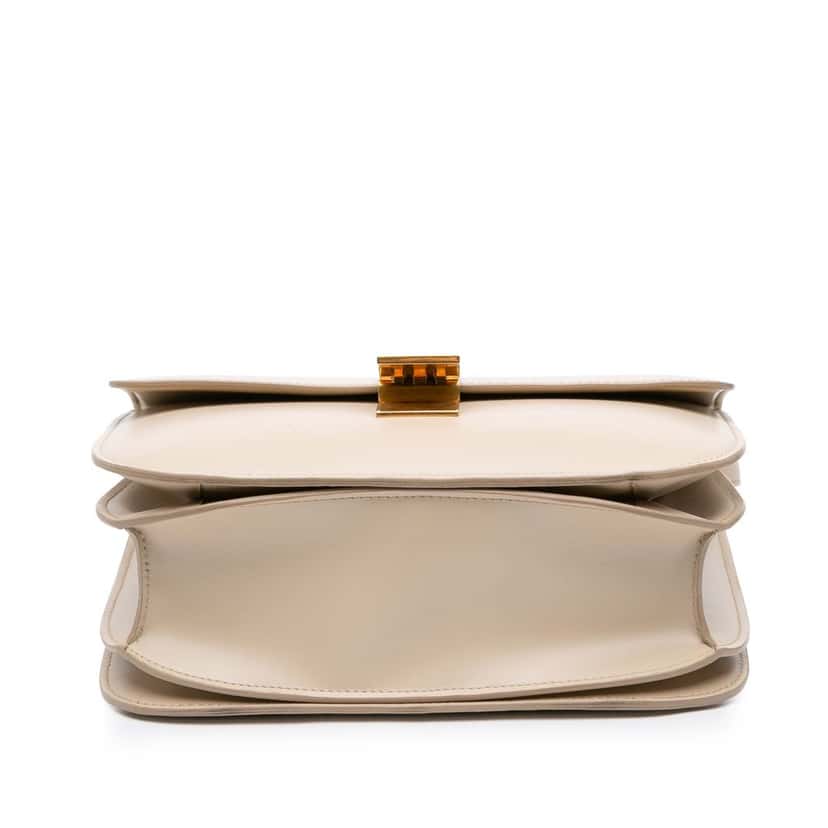 Celine Medium Calfskin Classic Box Brown Leather Good condition - Inside View
