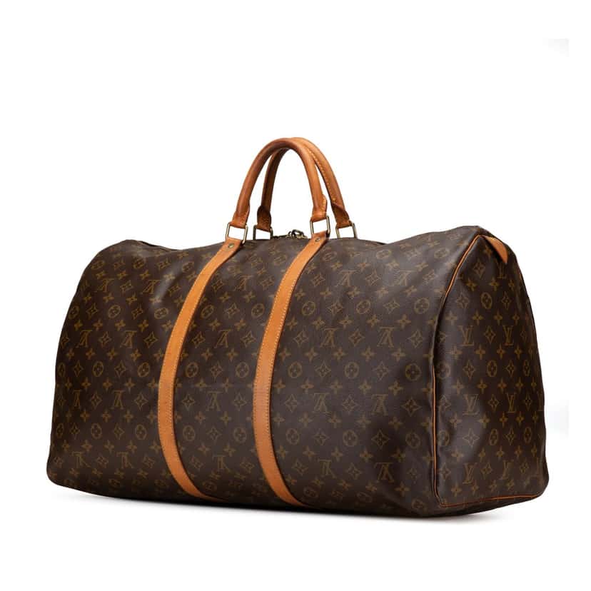 Louis Vuitton Monogram Keepall 60 Brown Canvas Good condition - Back View