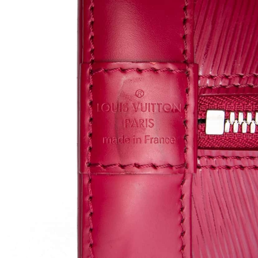 Louis Vuitton Epi Alma PM Pink Leather Good condition - Box View