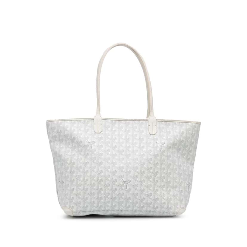 Goyard Goyardine Artois PM White Canvas Good condition - Front View