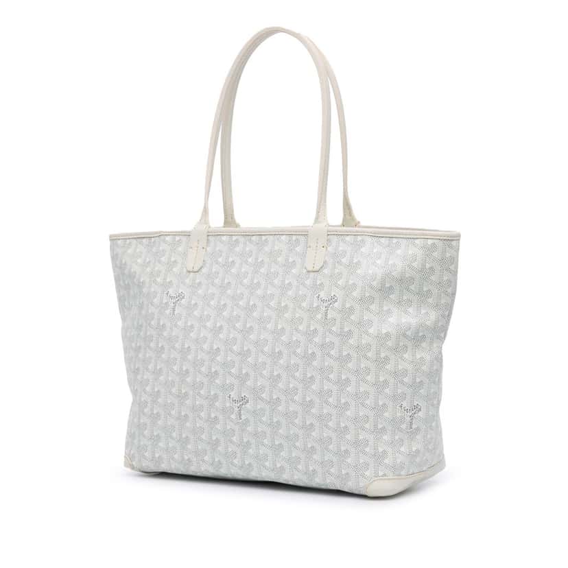 Goyard Goyardine Artois PM White Canvas Good condition - Back View