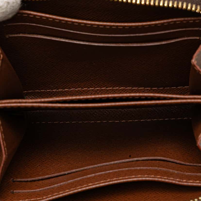Louis Vuitton Monogram Zippy Coin Purse Brown Canvas Good condition - Model View