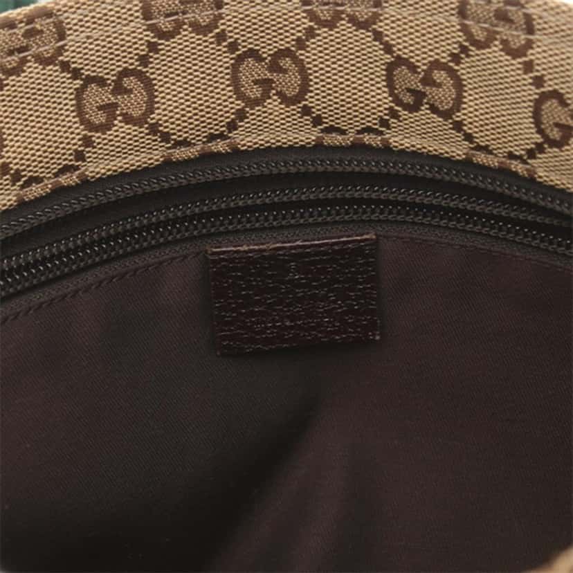 Gucci GG Canvas Web Crossbody Brown Canvas Good condition - Model View